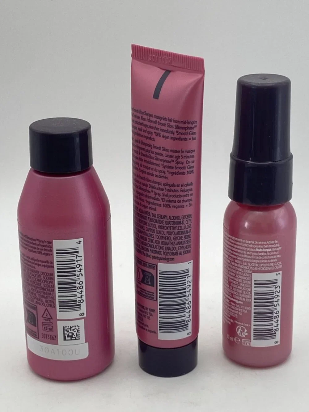 Pureology Smooth Gloss Travel Trio – Shampoo, Mask & Silkmorphose Spray